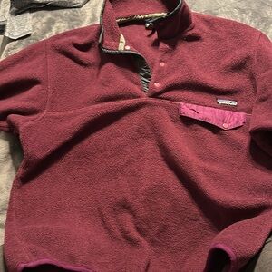 Purple Patagonia fleece pullover